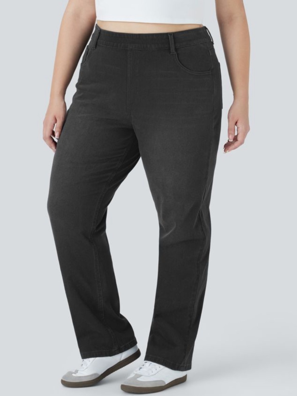 Halara Flex High Waisted Pockets
Straight Leg Washed Casual Plus Size NWT - Picture 3 of 7
